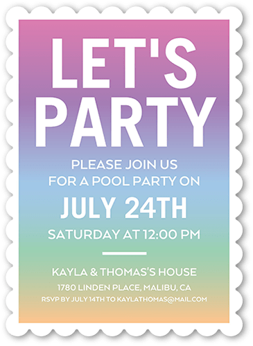 Fun Party Invitations