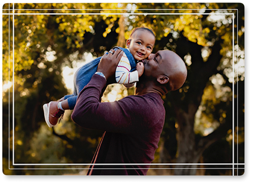 Intersecting Ways Photo Tile, Metal, 5x7, White, white