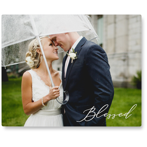 Pure Blessed Photo Tile, Metal, 8x10, White