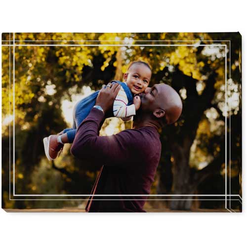 Intersecting Ways Photo Tile, Canvas, 5x7, White