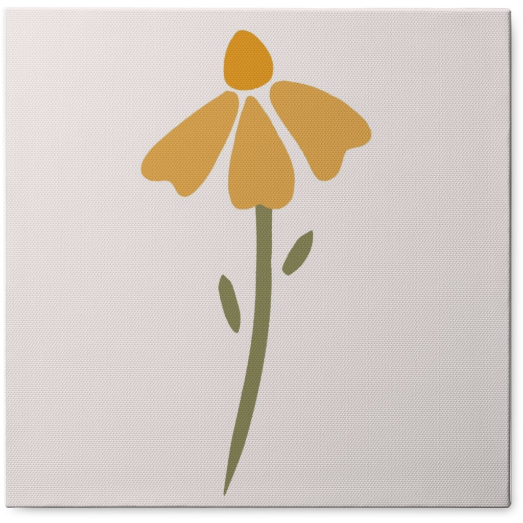Black Eyed Susan Wildflowers - Yellow Photo Tile, Canvas, 8x8, Yellow