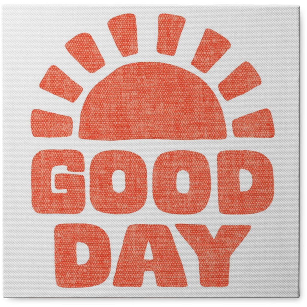 Good Day Sunshine Photo Tile, Canvas, 8x8, Orange