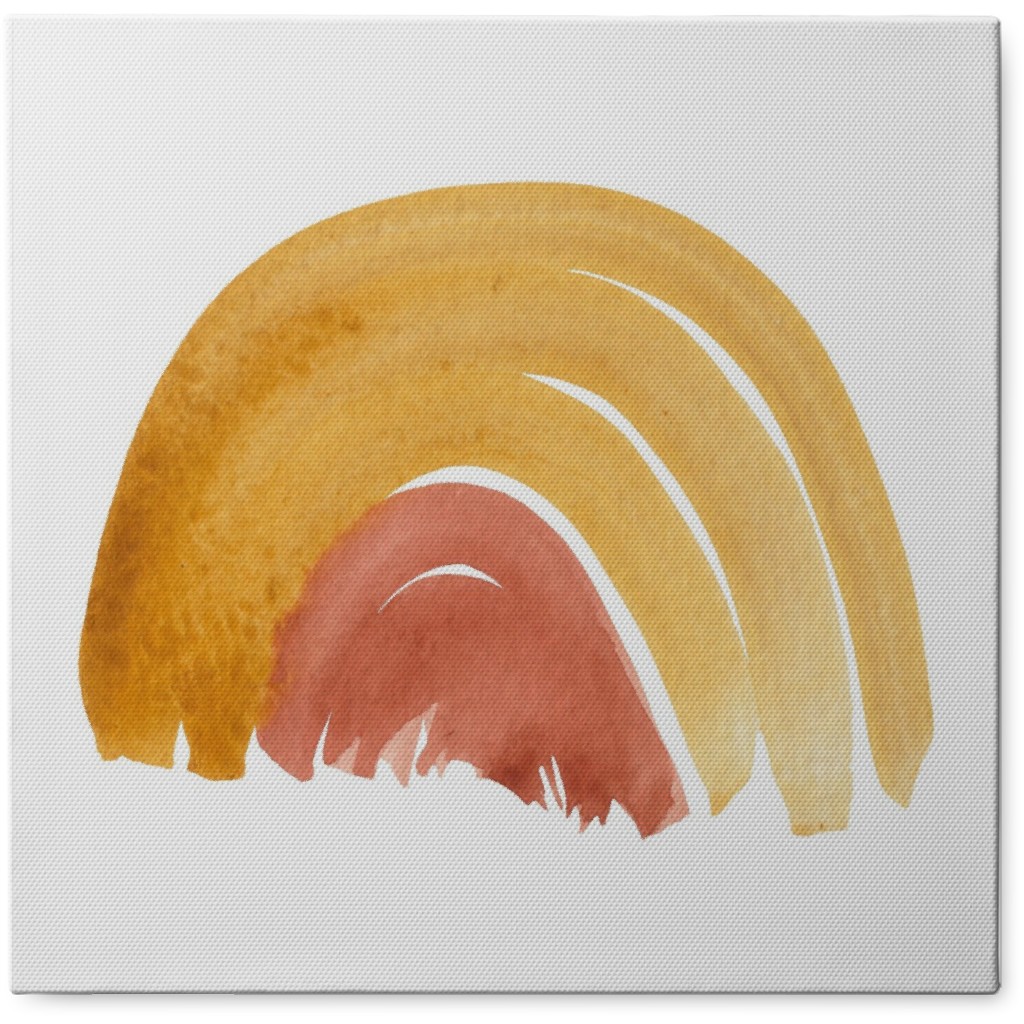 Chartreuse Rainbow Photo Tile, Canvas, 8x8, Orange