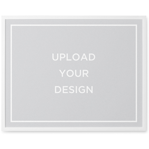 Upload Your Own Design Photo Tile, White, Framed, 11x14, Multicolor, multi