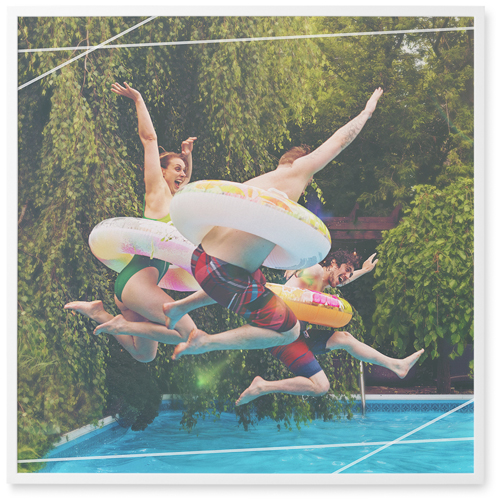 Captured Moment Photo Tile, White, Framed, 12x12, White, white