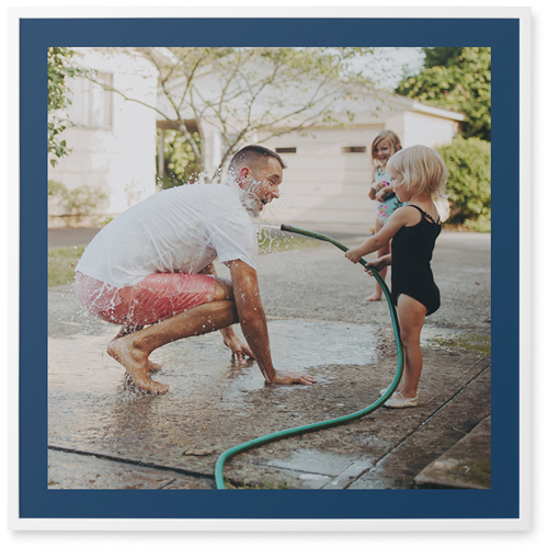 All Around Photo Tile, White, Framed, 16x16, Multicolor