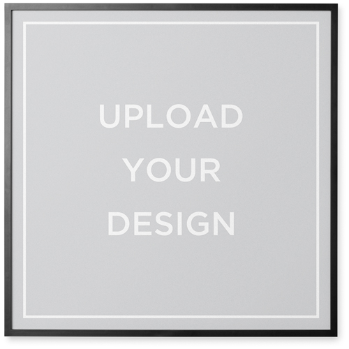 Upload Your Own Design Photo Tile, Black, Framed, 16x16, Multicolor