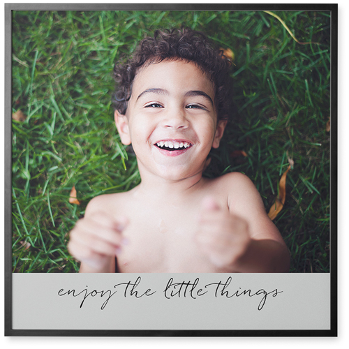 Simply One Photo Tile, Black, Framed, 16x16, Multicolor, multi