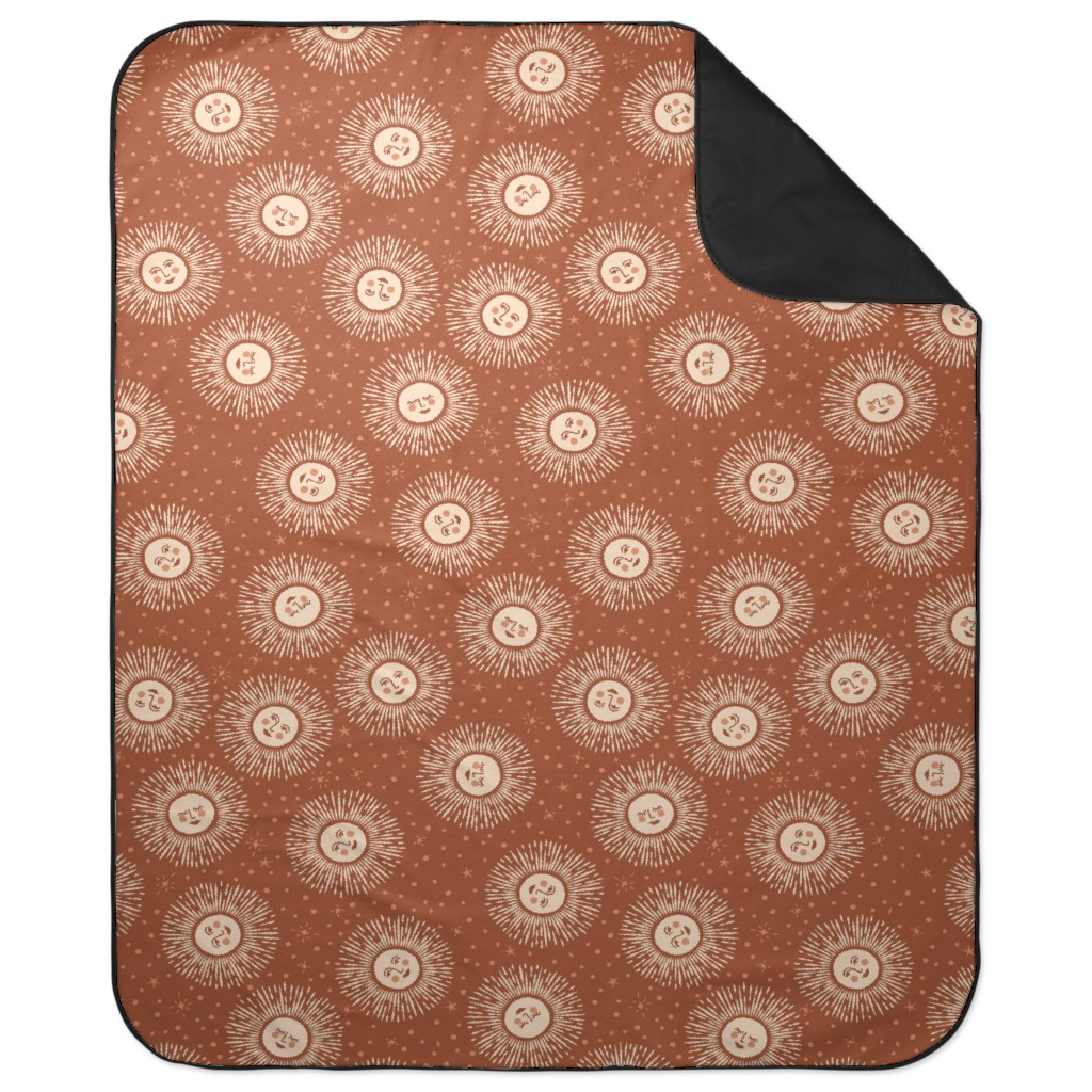 Golden Sun - Warm Picnic Blanket, Orange