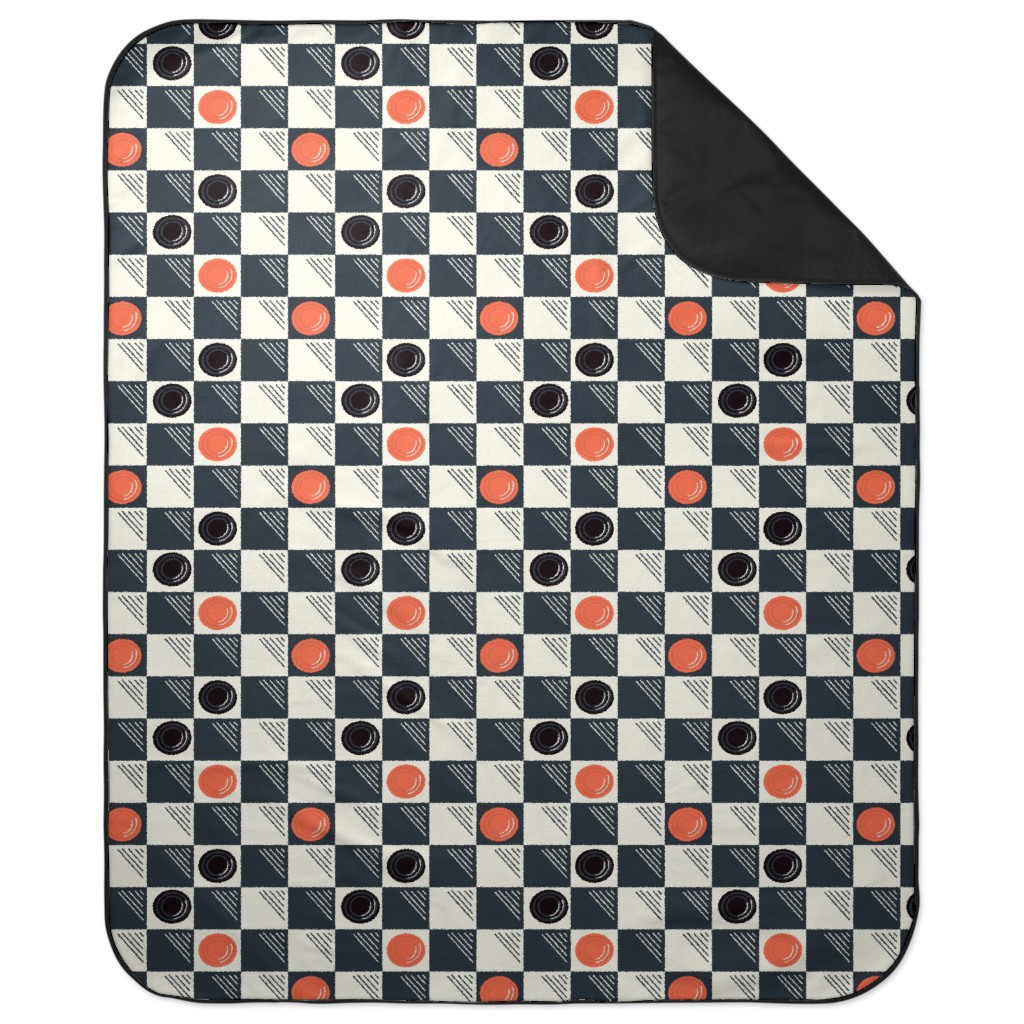 Checkers Picnic Blanket, Multicolor