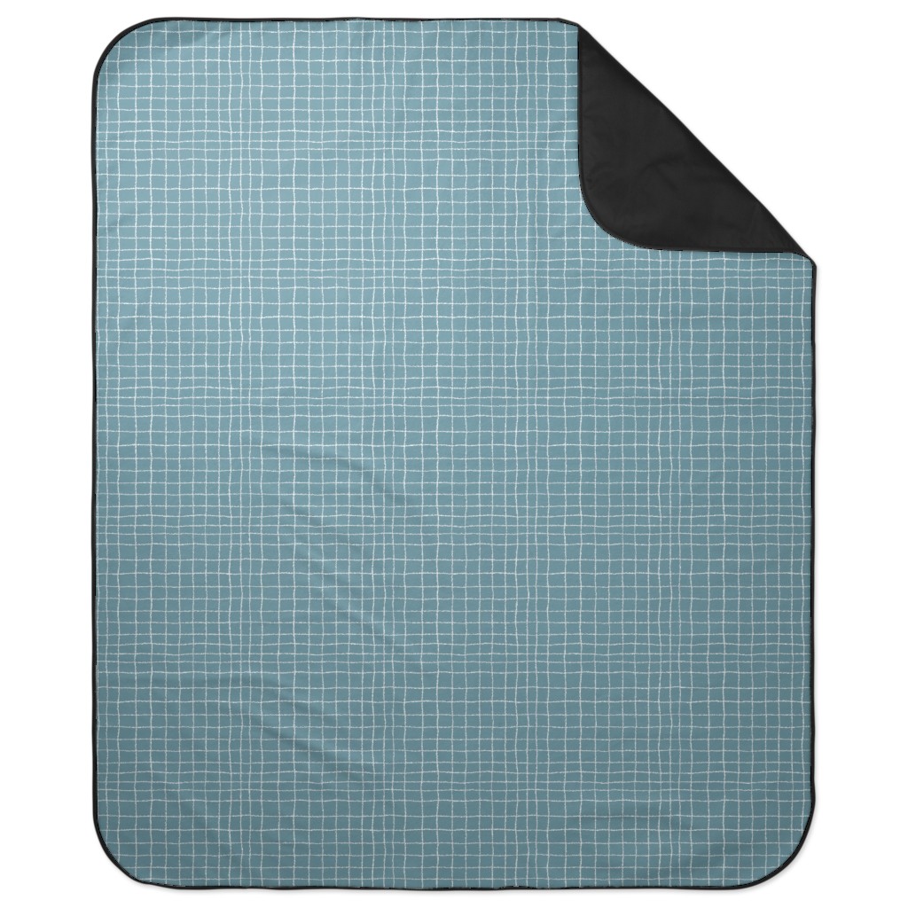 Springfield - Blue Picnic Blanket, Blue