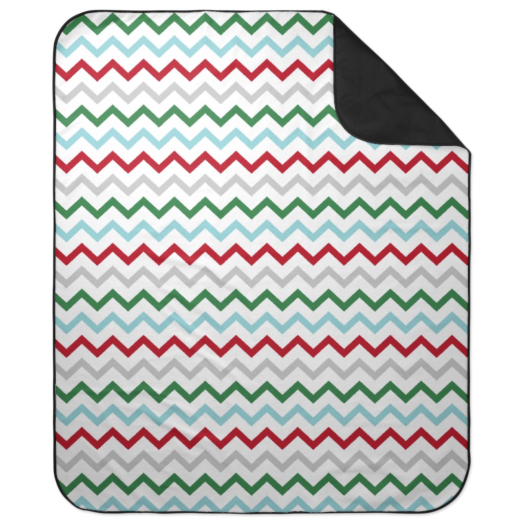 Christmas Wish Chevron Multi Picnic Blanket Shutterfly