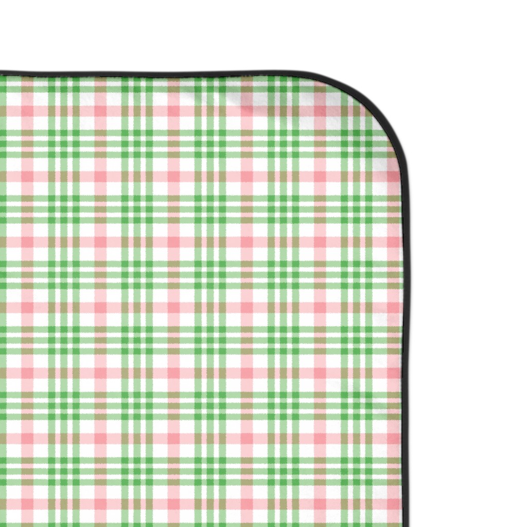 Pink plaid picnic online blanket