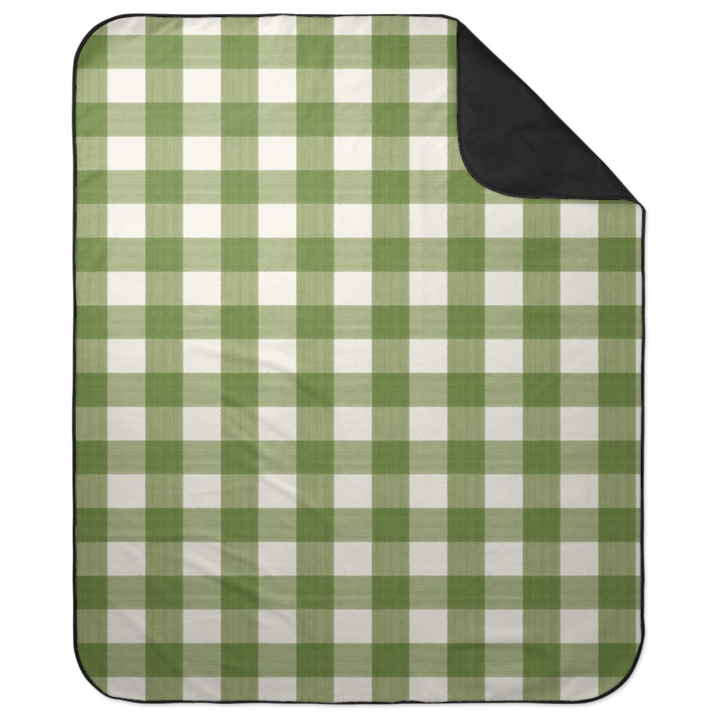 Buffalo Check Picnic Blanket, Green