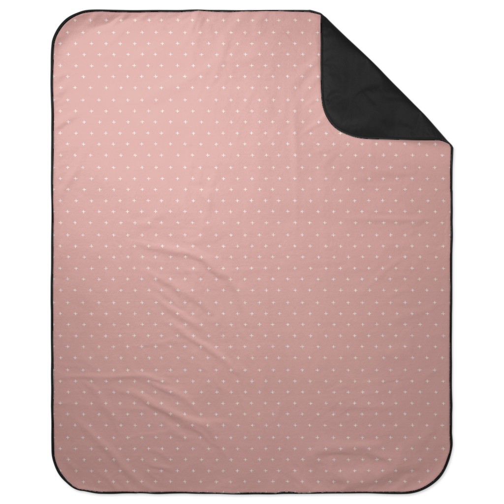 Plus on Dusty Pink Picnic Blanket, Pink