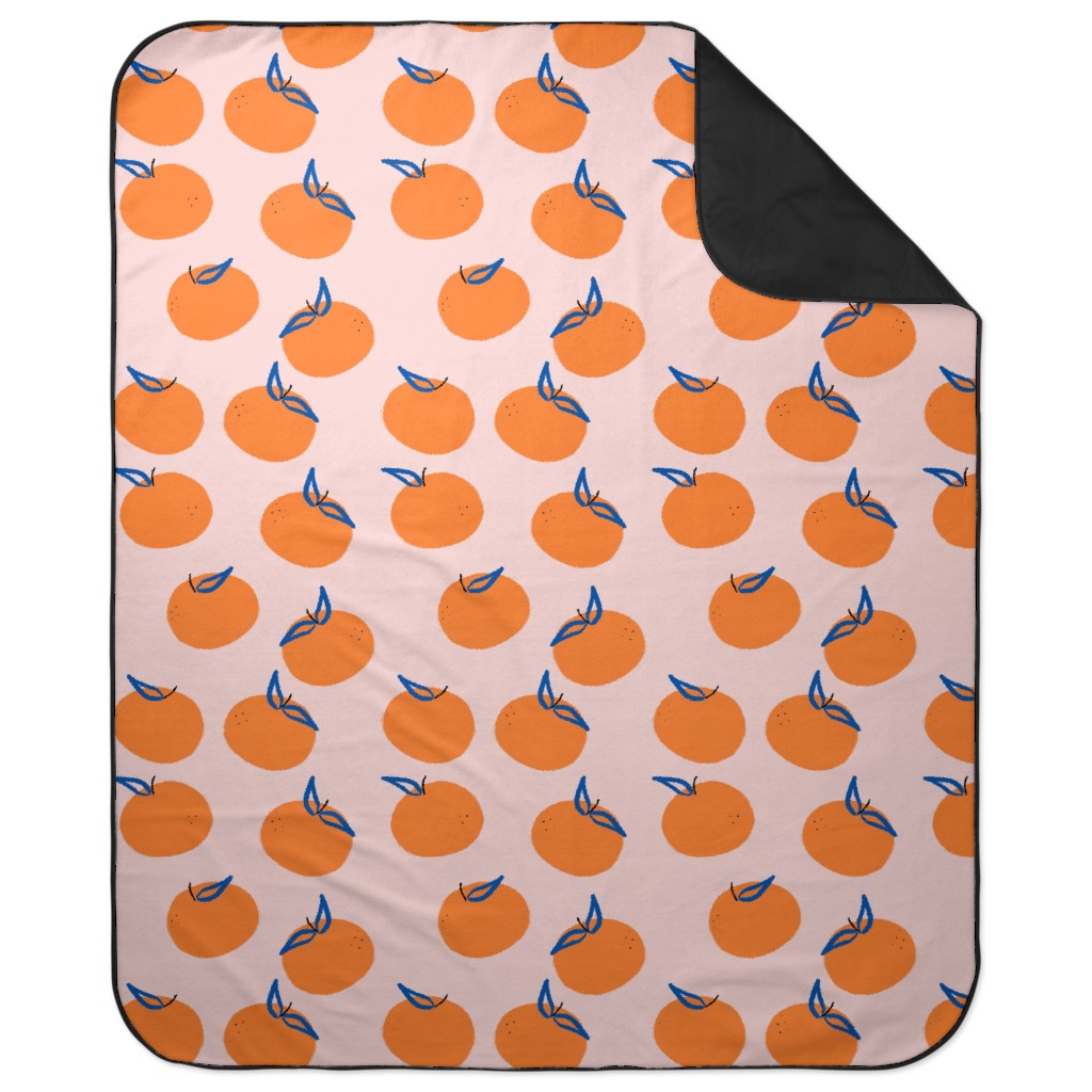 Clementines - Orange Picnic Blanket, Orange, Orange