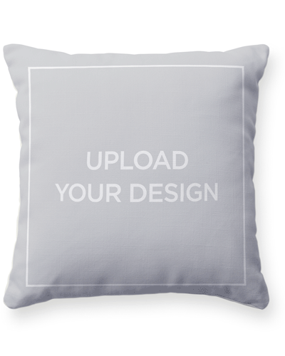 Design Your Own Personalized 18x18 Throw Pillow - Black