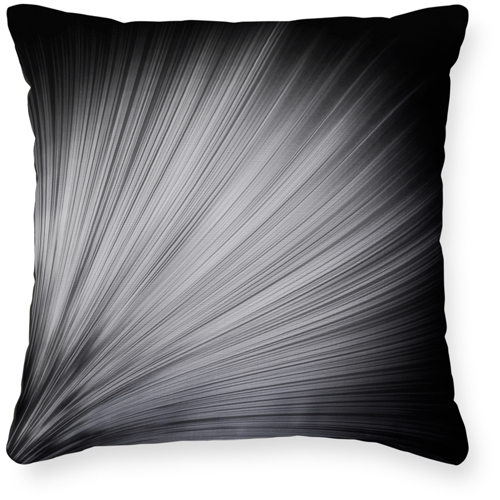 Monochrome Texture Pillow, Woven, Black, 16x16, Single Sided, Multicolor