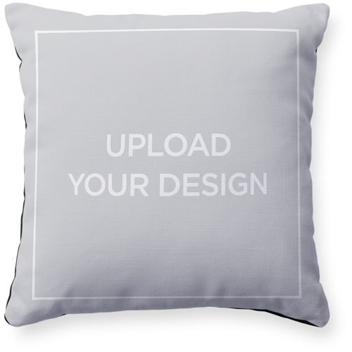 Upload Your Own Design Pillow, Woven, Black, 16x16, Single Sided, Multicolor