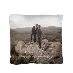 love to family pillow