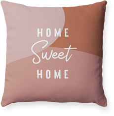 home sweet abstract pillow