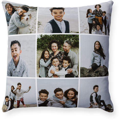 Gallery of Nine Pillow, Woven, White, 18x18, Double Sided, Multicolor, multi