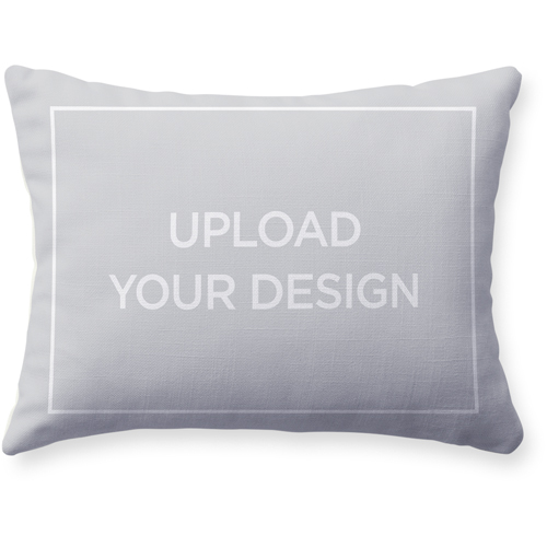 Upload Your Own Design Pillow, Woven, Beige, 12x16, Single Sided, Multicolor