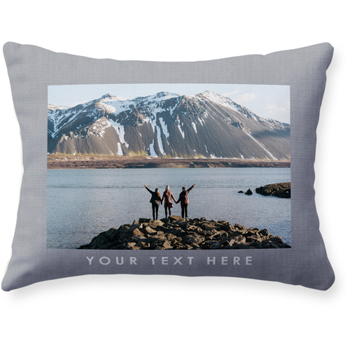 Gallery of One Border Pillow, Woven, Beige, 12x16, Single Sided, Multicolor, multi