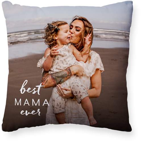 Contemporary Best Ever Pillow, Woven, White, 20x20, Double Sided, White