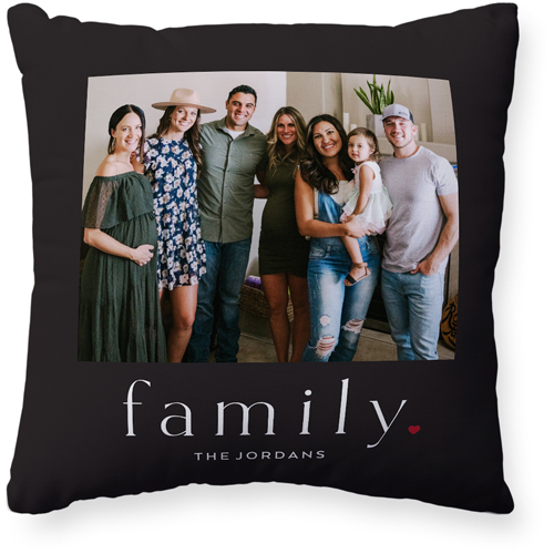 Modern Serif Family Pillow, Woven, Beige, 20x20, Single Sided, Gray
