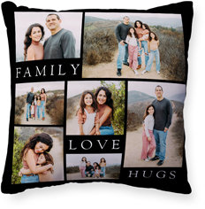 family gallery of seven pillow