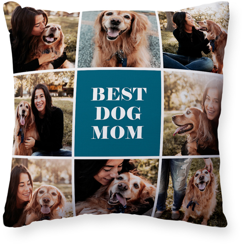 Text Gallery of Eight Pillow, Woven, Beige, 20x20, Single Sided, Multicolor, multi