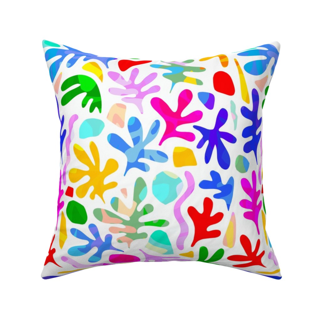 Summer Nature Love Matisse Style - Multi Pillow, Woven, Beige, 16x16, Single Sided, Multicolor