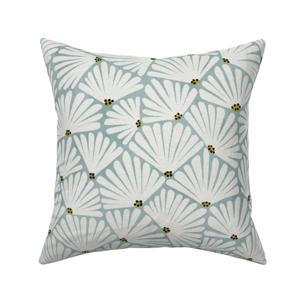 Solie Pillow, Woven, Black, 16x16, Single Sided, Blue, Smoke