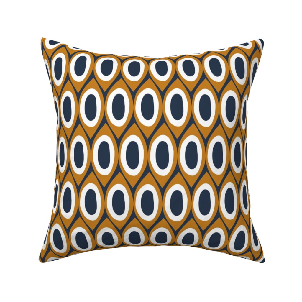 Honey Combo - Mustard Yellow Pillow, Woven, Black, 16x16, Single Sided, Multicolor