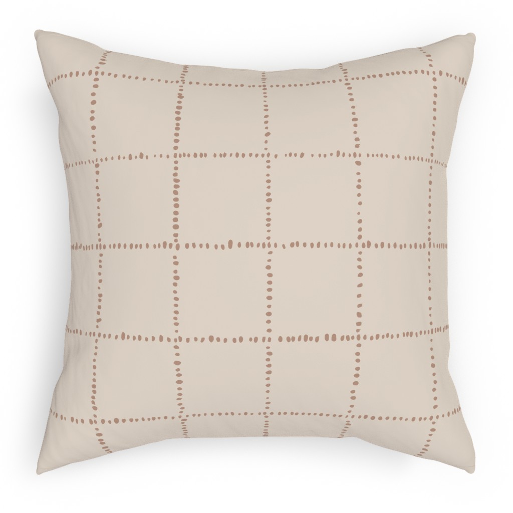 Soul Garden Pillow, Woven, Beige, 18x18, Single Sided, Beige, Sand