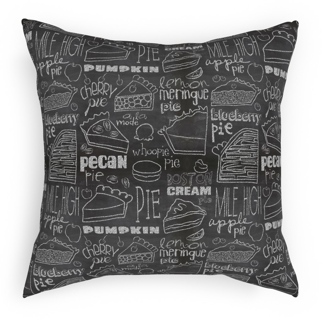 Today's Chalkboard Special! Pillow, Woven, Beige, 18x18, Single Sided, Gray