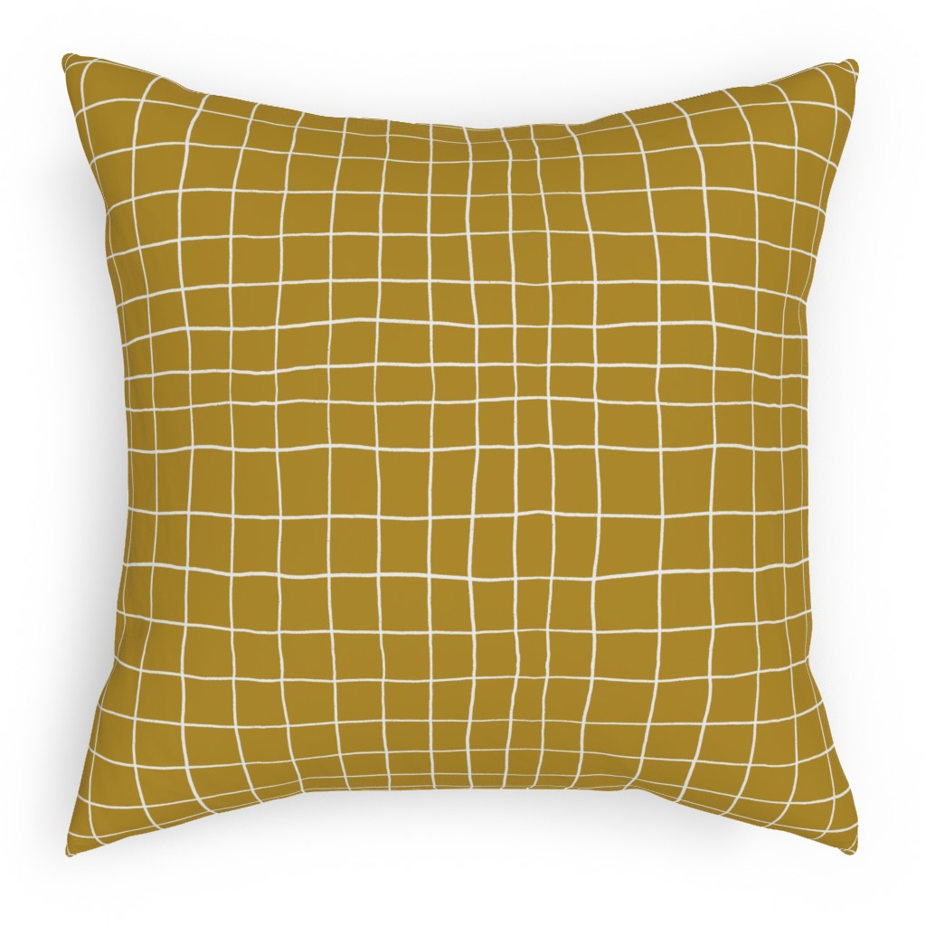 Springfield - Goldenrod Pillow, Woven, Black, 18x18, Single Sided, Yellow, Classic Yellow