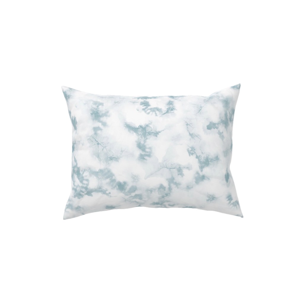 Inked Tie Dye Pillow, Woven, Black, 12x16, Single Sided, Blue, Air