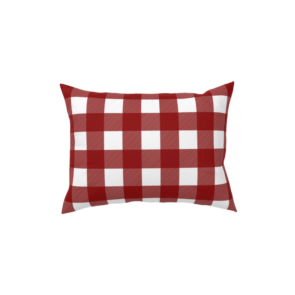 Buffalo Plaid - Red Pillow, Woven, Black, 12x16, Single Sided, Red