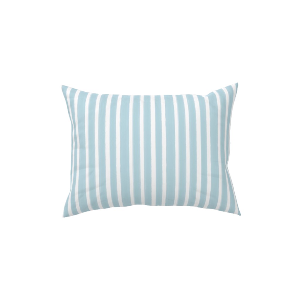 Galway - Pale Blue Pillow, Woven, Black, 12x16, Single Sided, Blue, True Blue