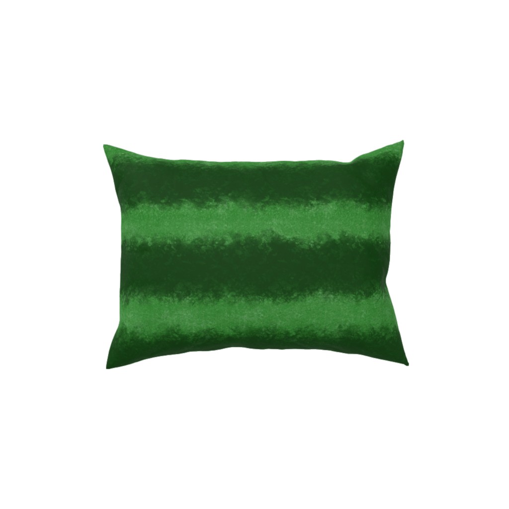 Watermelon Skin - Green Pillow, Woven, Black, 12x16, Single Sided, Green