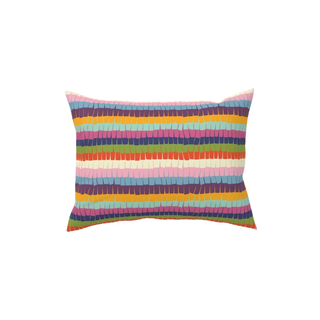 Piata Fiesta Party Pillow, Woven, Black, 12x16, Single Sided, Multicolor