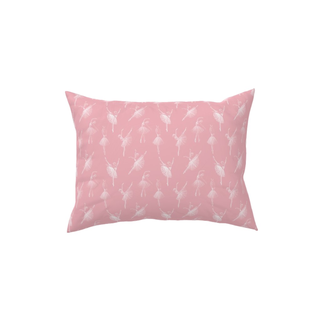 Ballerinas Pillow, Woven, Black, 12x16, Single Sided, Pink