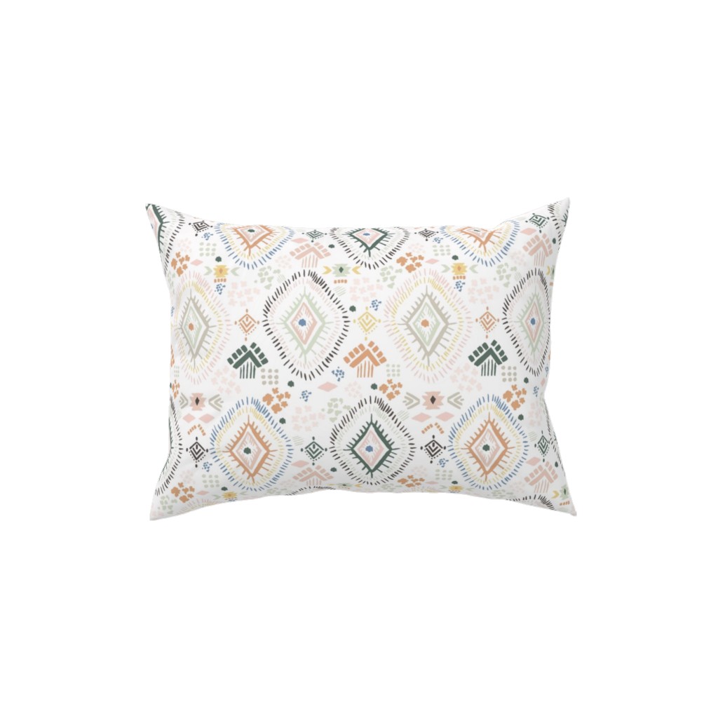 Modern Aztec - Multi Pillow, Woven, Black, 12x16, Single Sided, Multicolor