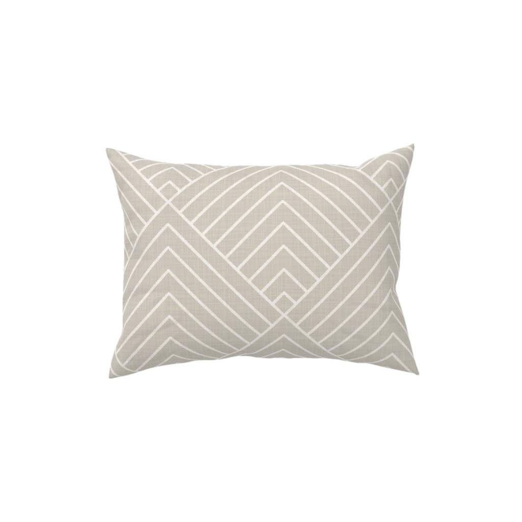 Wright Pillow, Woven, Beige, 12x16, Single Sided, Beige