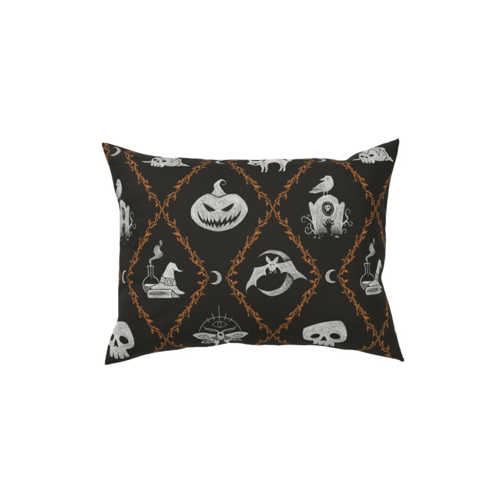 Don't Say Wicked Like It's a Bad Thing - Black Pillow, Woven, Beige, 12x16, Single Sided, Black, Black