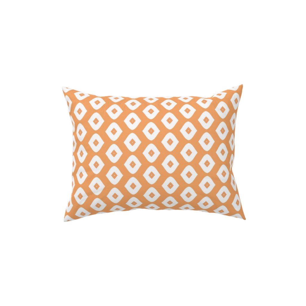 Diamond Girl - Orange Pillow, Woven, Beige, 12x16, Single Sided, Orange, Orange