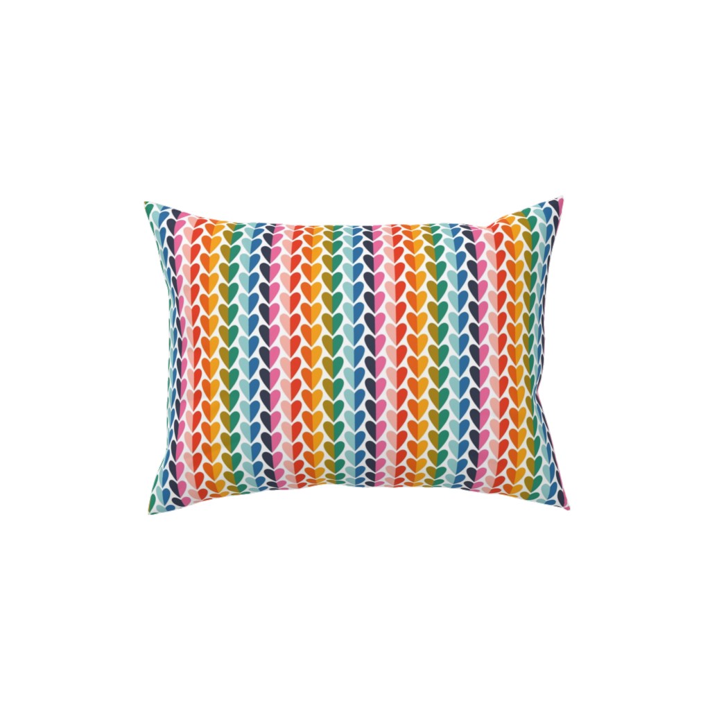 Rainbow of Love - Multi Pillow, Woven, Beige, 12x16, Single Sided, Multicolor