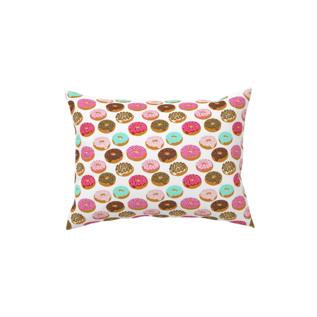 Donuts - Multicolor Pillow, Woven, Beige, 12x16, Single Sided, Multicolor